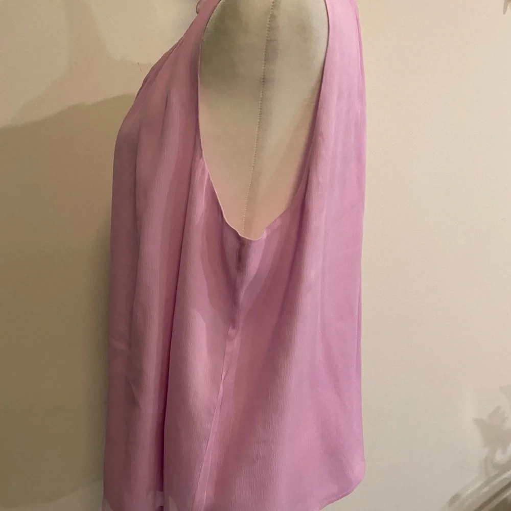 J Crew Pink Silk Sleeveless Women's Top size 14